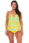 Sunsets Escape Golden Tropics Sandbar Rib Sadie Tankini Top