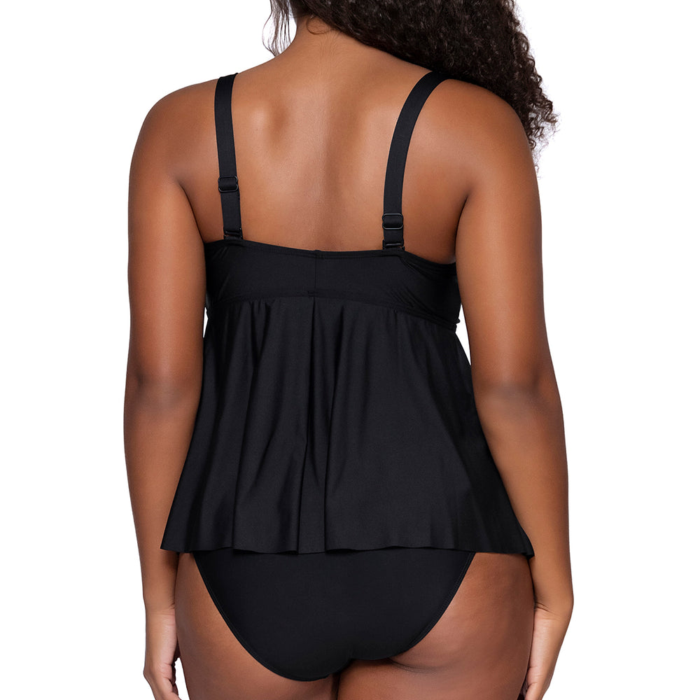 Sunsets Escape Black Marin Tankini Top