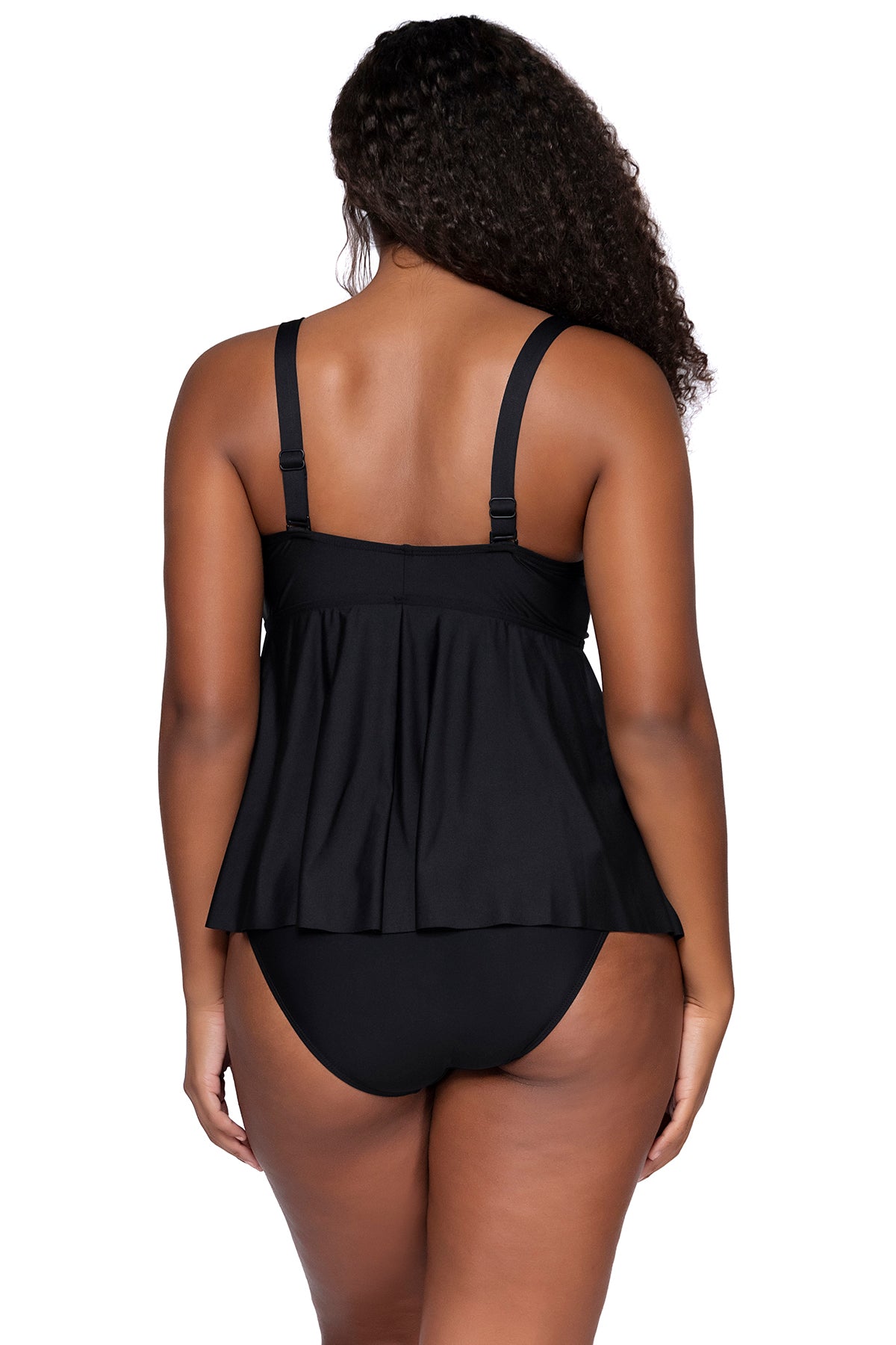 Sunsets Escape Black Marin Tankini Top