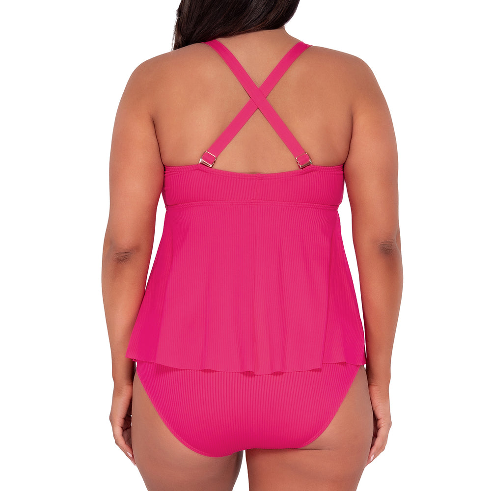 
                      
                        Sunsets Escape Begonia Sandbar Rib Marin Tankini Top
                      
                    