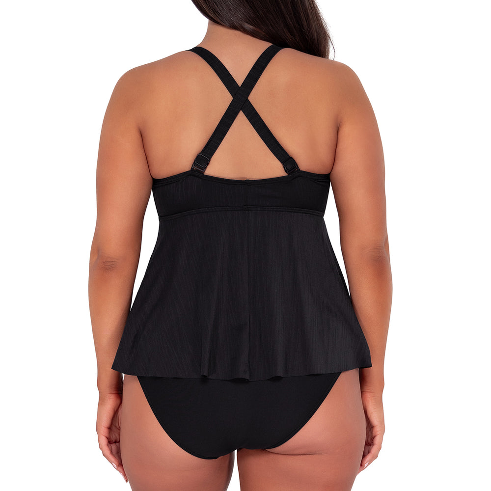 
                      
                        Sunsets Escape Black Seagrass Texture Marin Tankini Top
                      
                    