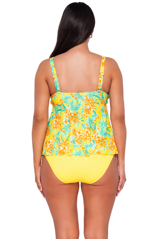 Sunsets Escape Golden Tropics Sandbar Rib Marin Tankini Top