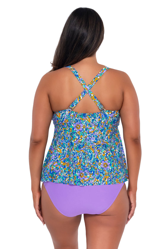 Sunsets Escape Pansy Fields Marin Tankini Top