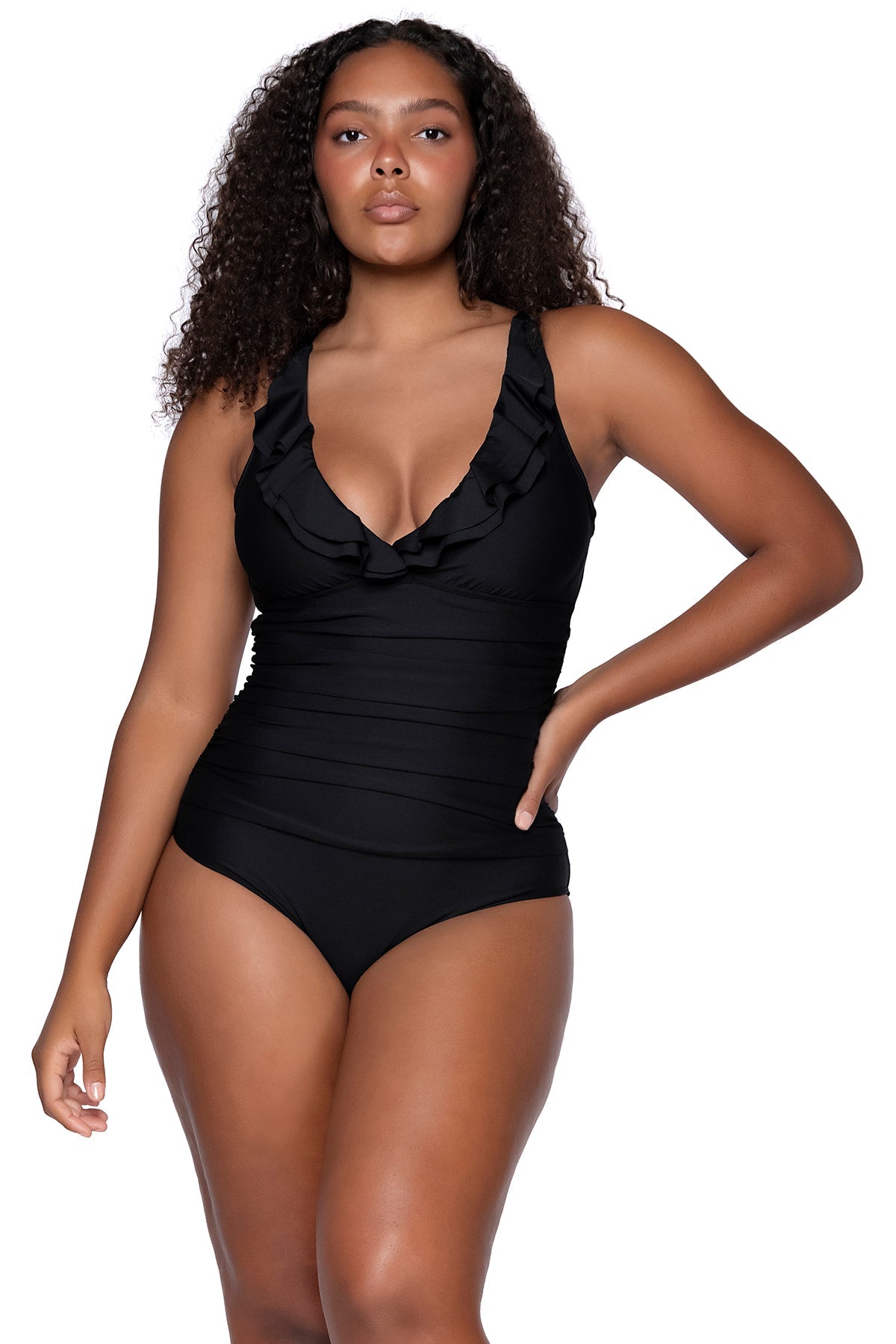 Sunsets Escape Black Amira One Piece