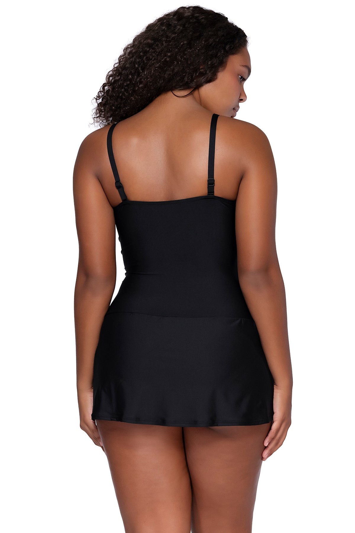 Sunsets Escape Black Sienna Swim Dress One Piece