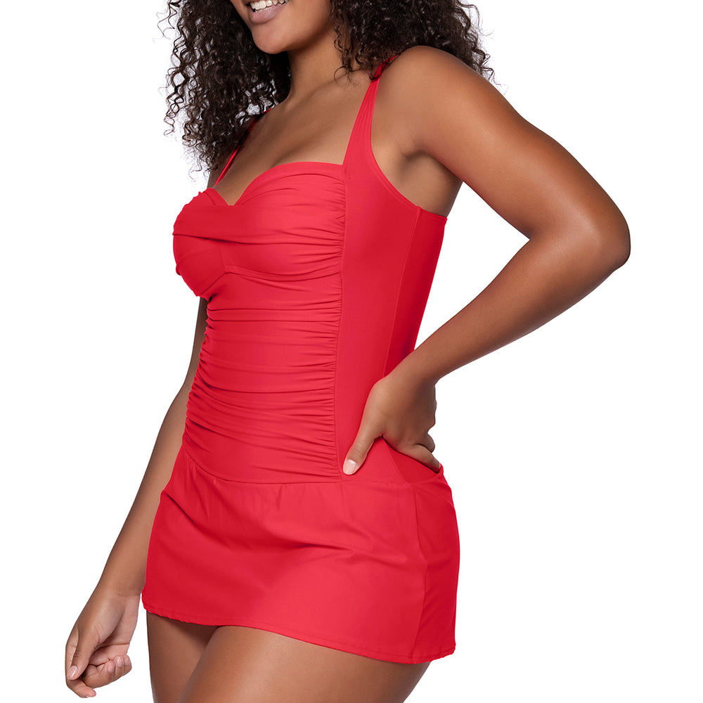 
                      
                        Sunsets Escape Geranium Sienna Swim Dress One Piece
                      
                    