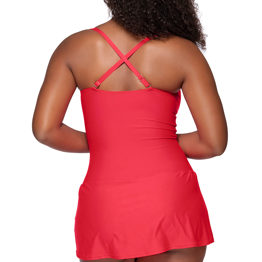 
                      
                        Sunsets Escape Geranium Sienna Swim Dress One Piece
                      
                    