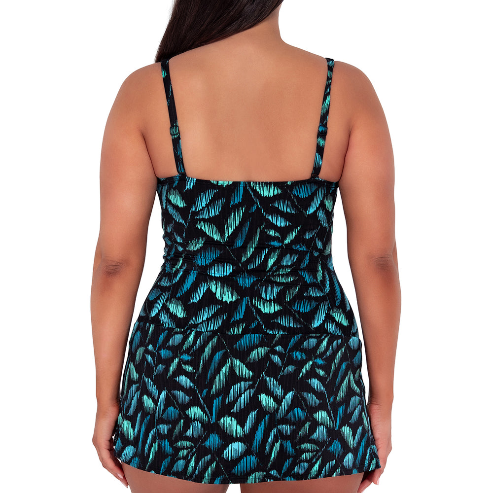 Sunsets Escape Cascade Seagrass Texture Sienna Swim Dress One Piece