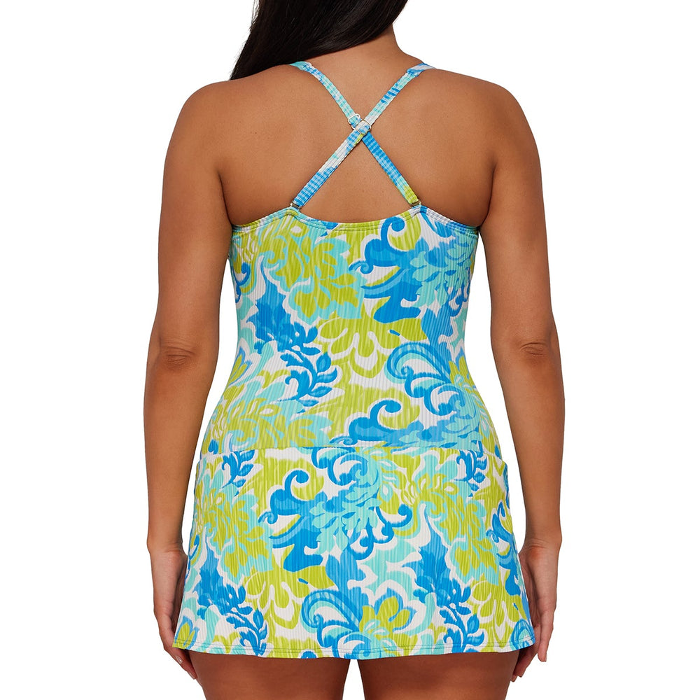 
                      
                        Sunsets Escape Ocean Muse Sandbar Rib Sienna Swim Dress
                      
                    