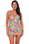 Sunsets Escape Shoreline Petals Sienna Swim Dress One Piece