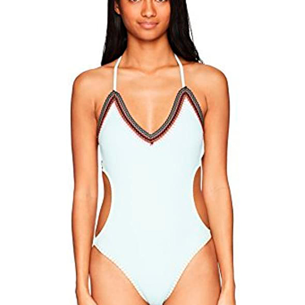 Hobie Swim Lets Stitch Together Blanke One Piece Crystal Blue