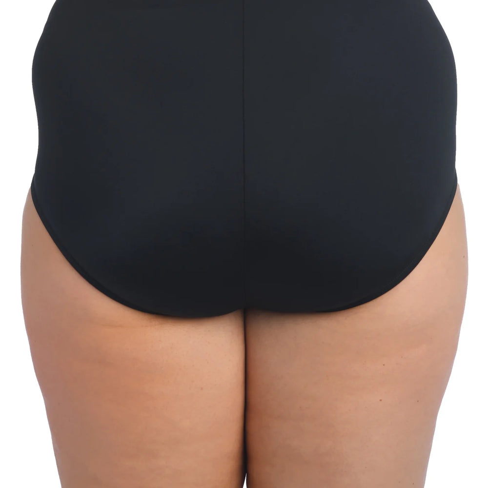 Maxine Of Hollywood Plus Size Solid Full Pants Black