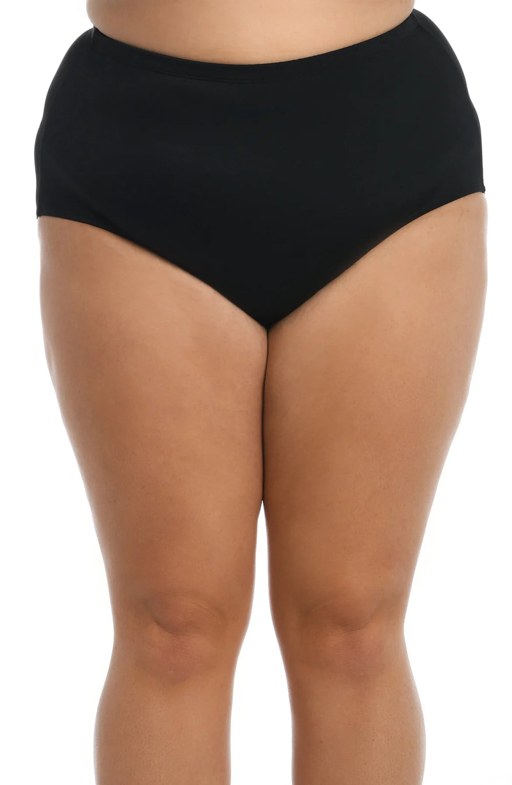 Maxine Of Hollywood Plus Size Solid Full Pants Black