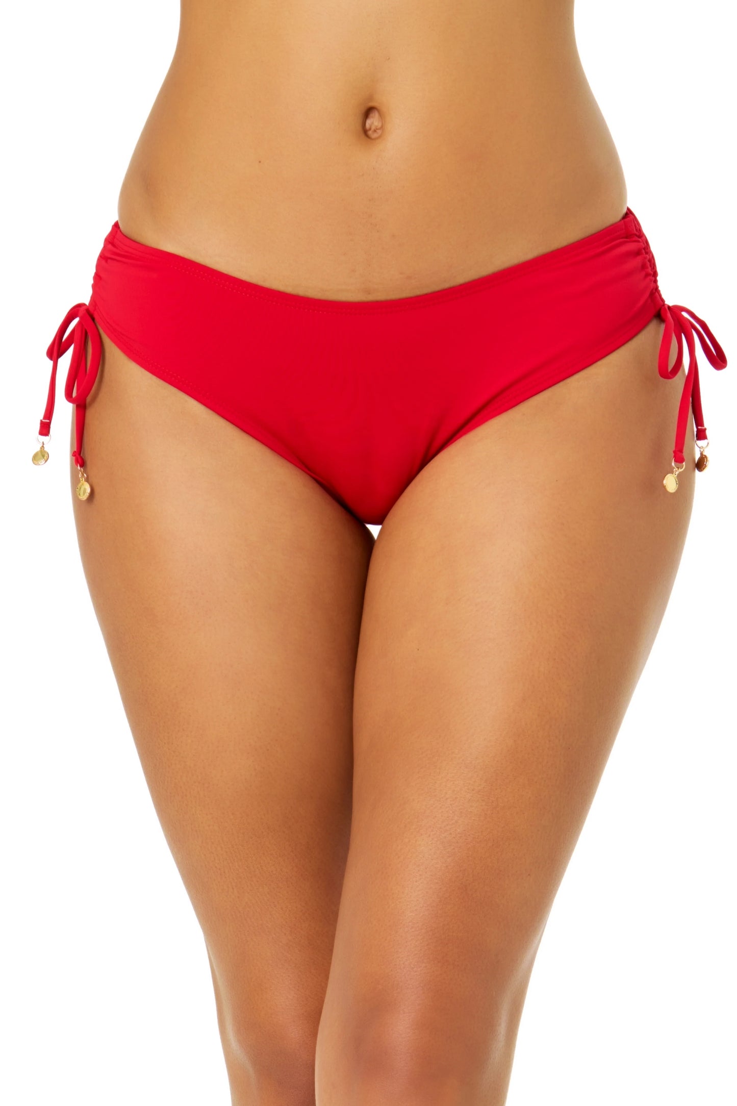 Anne Cole Live In Color Ruby Side Tie Swim Bottom