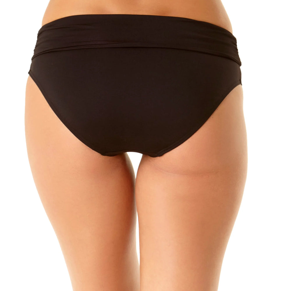 
                      
                        Anne Cole Live In Color Black Convertible High Waist Shirred Bikini Bottom
                      
                    