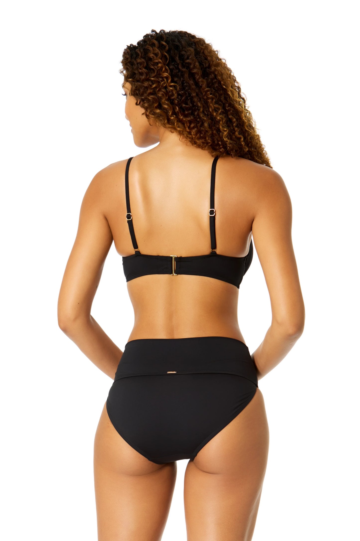 Anne Cole Live in Color Black V Wire Underwire Bikini Top