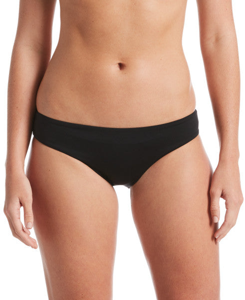 Nike Swim Women's Essential Scoop Bikini Bottom Black