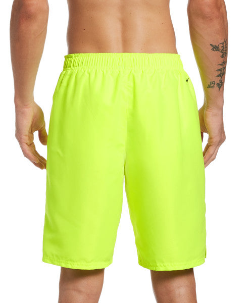 Nike Swim Men's Solid Logo Lap 9" Volley Shorts Volt