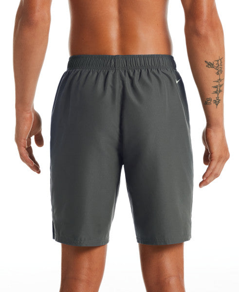 Nike Swim Men's Solid Logo Lap 9" Volley Shorts Iron Grey