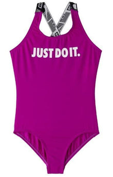  Nike Swim Girls' JDI Crossback One Piece Vivid Purple