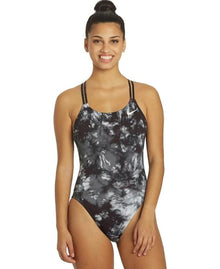  Nike Swim Women's Tie Dye Spiderback One Piece Black