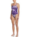 Nike Swim Women's Hydrastrong Crystal Wave Racerback One Piece Court Purple