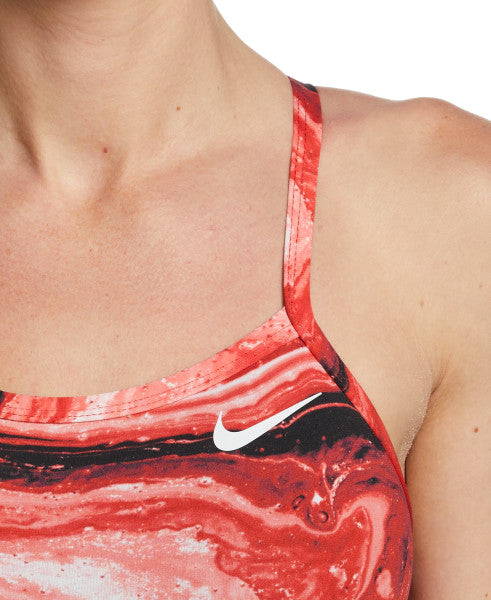 
                      
                        Nike Swim Women's Hydrastrong Crystal Wave Racerback One Piece University Red
                      
                    