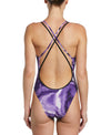 Nike Swim Women's Hydrastrong Crystal Wave Spiderback One Piece Court Purple