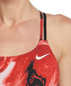 Nike Swim Women's Hydrastrong Crystal Wave Spiderback One Piece University Red