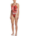 Nike Swim Women's Hydrastrong Crystal Wave Spiderback One Piece University Red