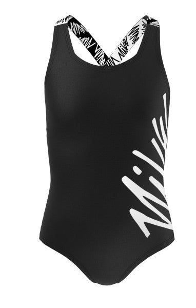 
                      
                        Nike Swim Girls' Script Logo Crossback One Piece Black
                      
                    