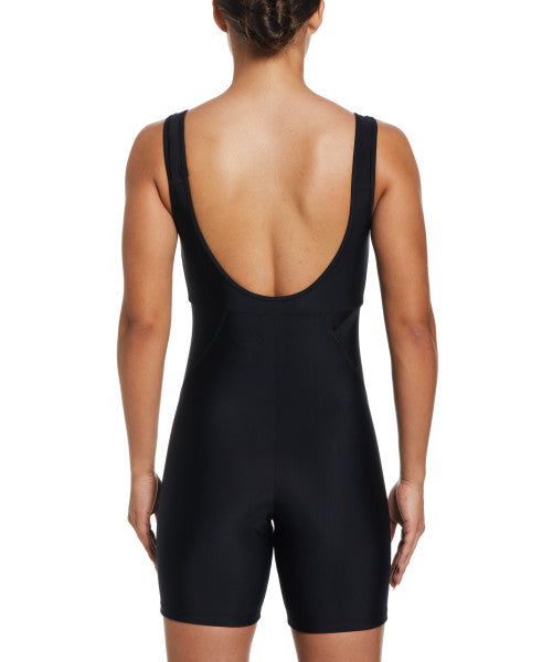 
                      
                        Nike Swim Women's Solid Fusion Legsuit Full Body One Piece Leotard Black
                      
                    