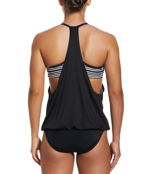 Nike Swim Women's Layered Tankini Set Black