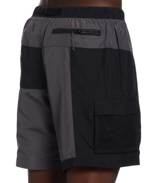 Nike Swim Men's 7 Inch Voyage Color Block Cargo Volley Shorts Black