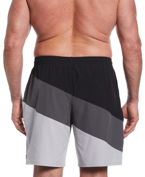 Nike Swim Men's Plus Size Color Surge 9" Volley Shorts Ext Black