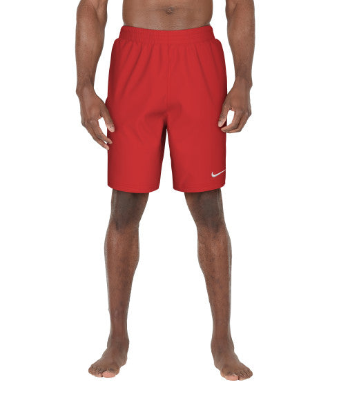 Nike Swim Men's Breaker Solid Essential 9" Volley Shorts University Red