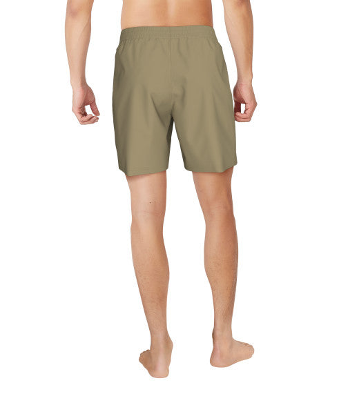 Nike Swim Men's Breaker Solid Essential 7" Volley Shorts Parachute Beige