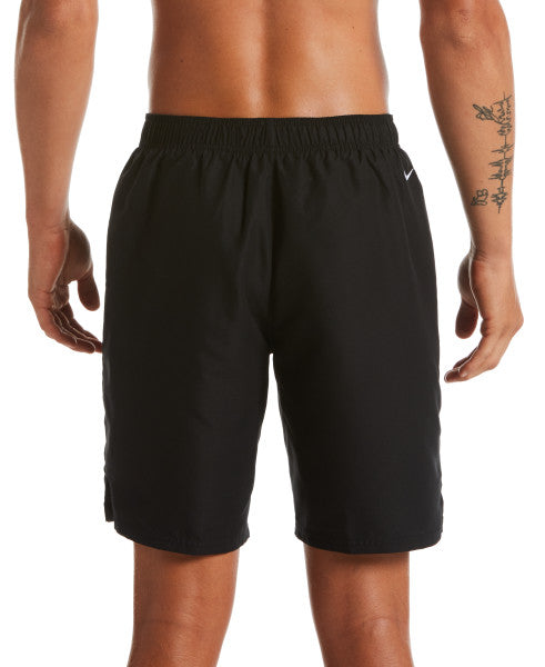 Nike Swim Men's Solid Logo Lap 9" Volley Shorts Black