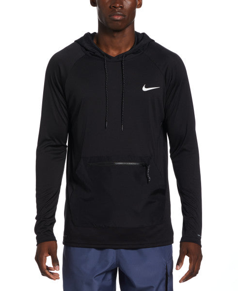 Nike Swim Men's Packable Long-Sleeve Hooded Hydroguard Black