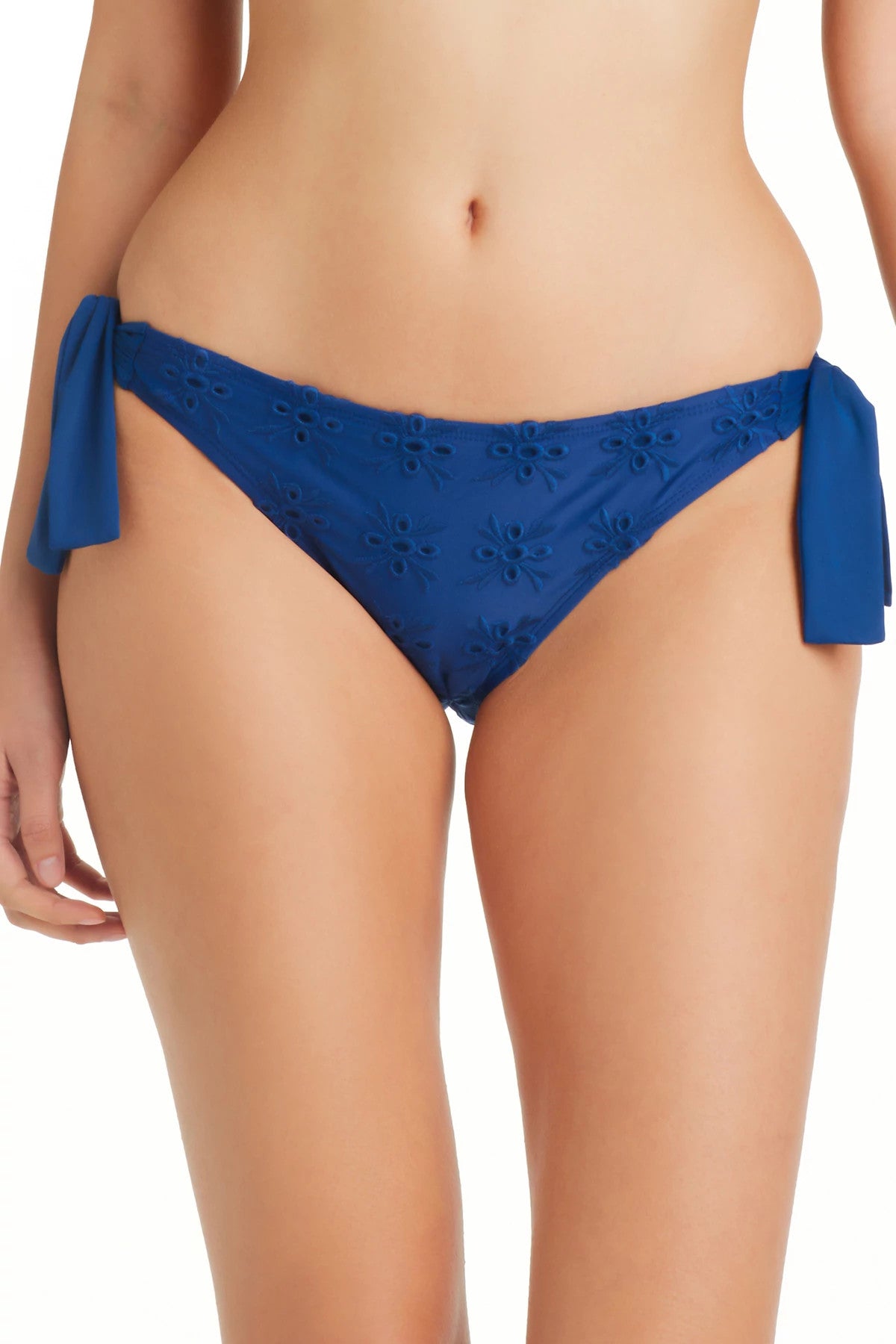 Bleu Rod Beattie Eyes Wide Open Hipster Tie Side Brief Bikini Bottom Navy