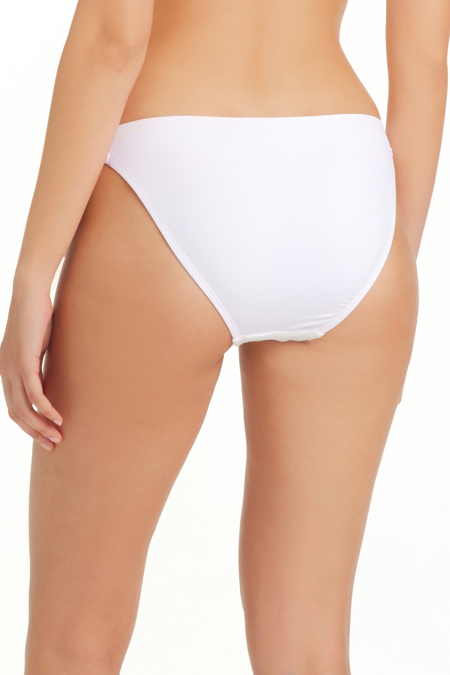 Bleu Rod Beattie Eyes Wide Open Hipster Tie Side Brief Bikini Bottom White