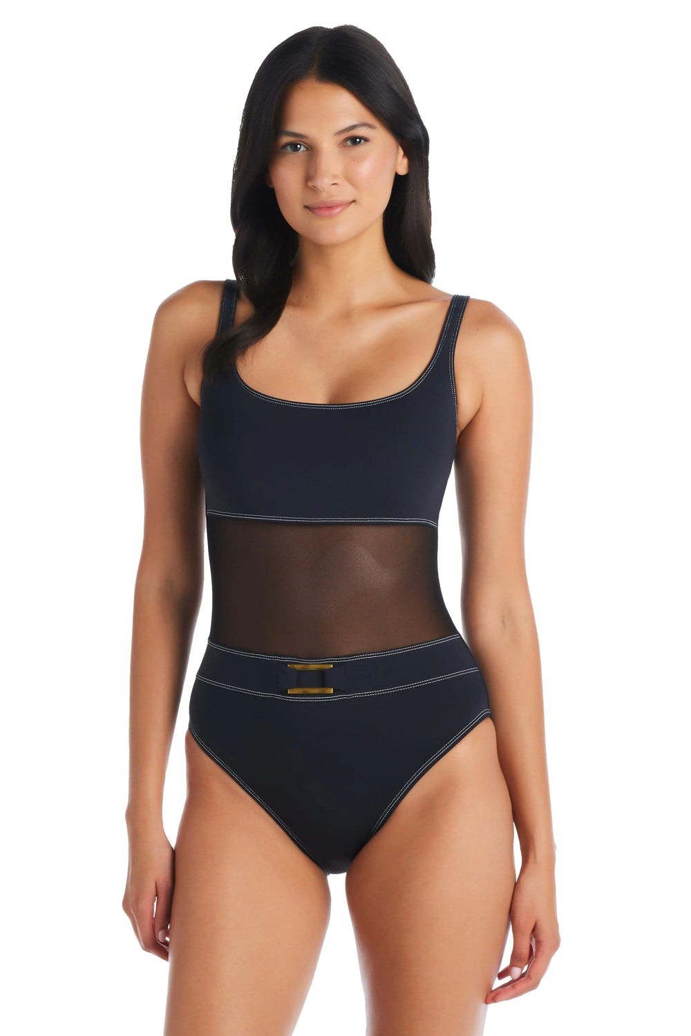 Bleu Rod Beattie A Fine Line Ots Mio One Piece Black