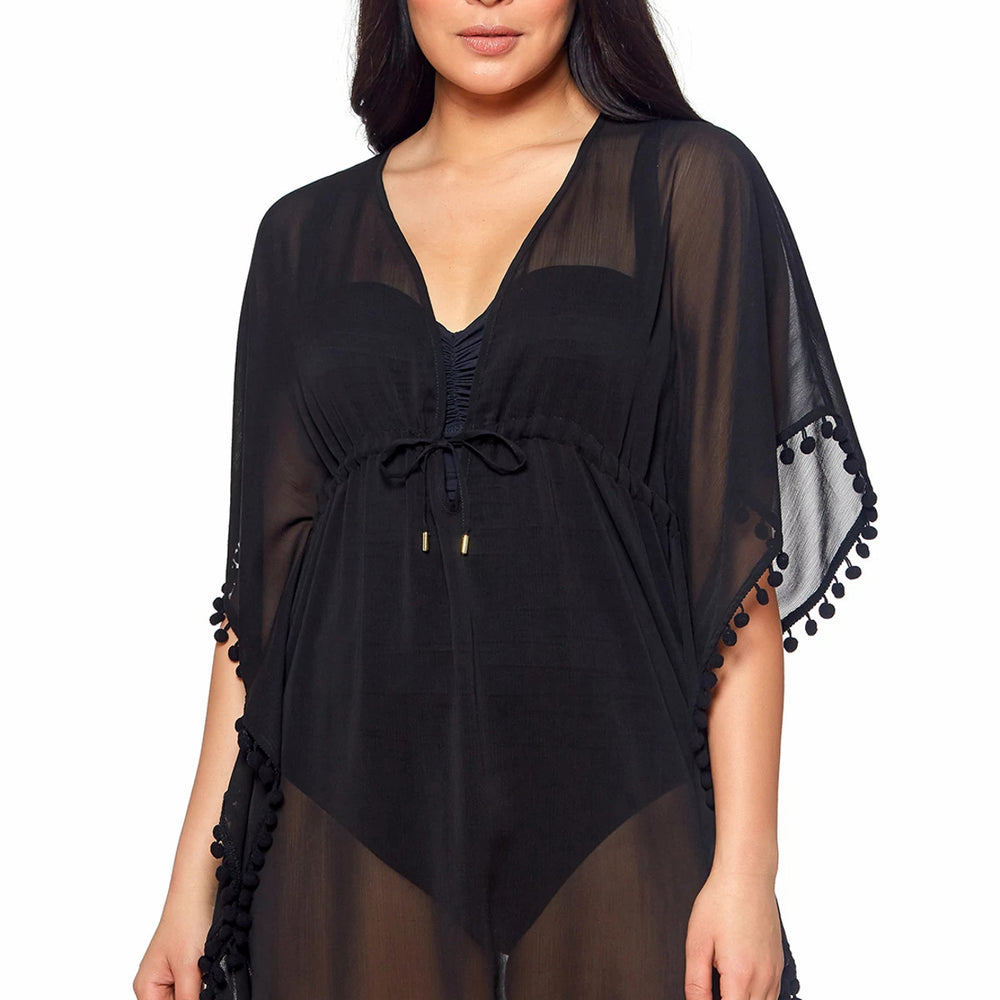 Bleu Rod Beattie Gypset Caftan Cover Up Black