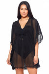 Bleu Rod Beattie Gypset Caftan Cover Up Black