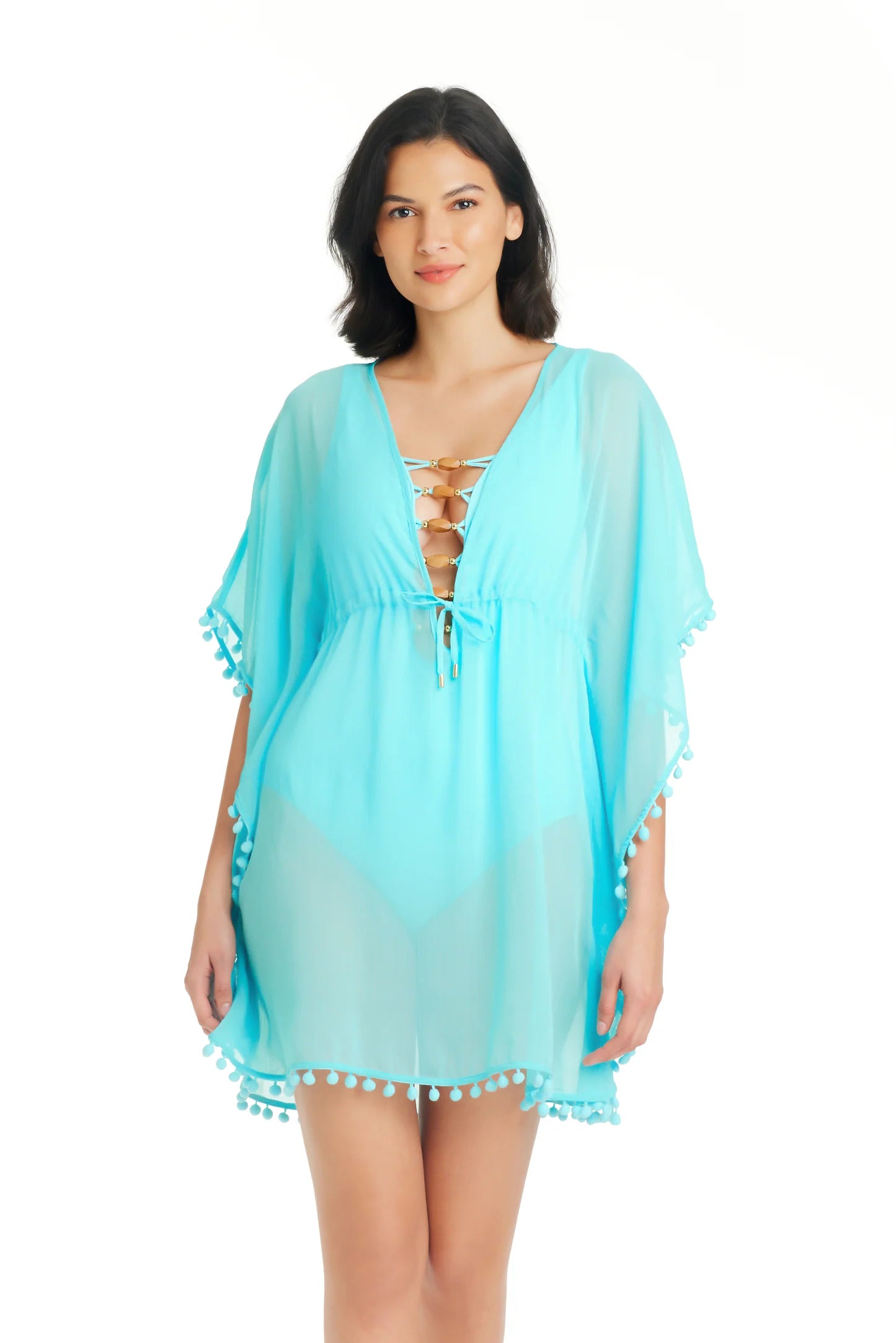 Bleu Rod Beattie Gypset Caftan Cover-Up Lagunita