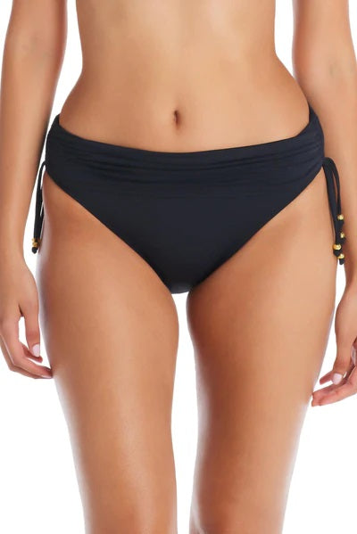 Bleu Rod Beattie Kore Shirred Hipster Bikini Bottom Black