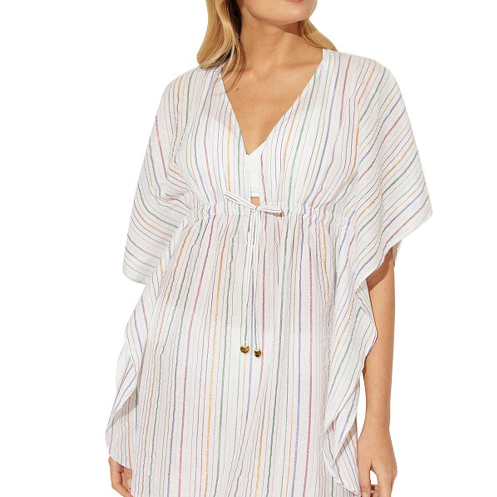 Bleu Rod Beattie Passage to India Caftan Metallic Cover Up