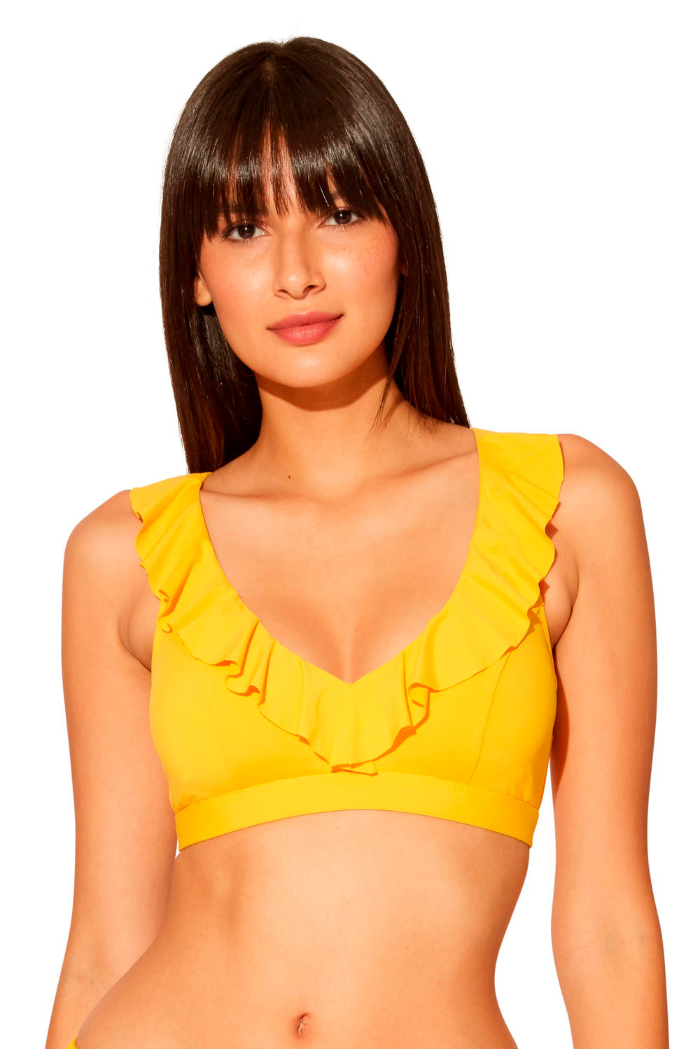 Bleu Rod Beattie Rufflicious Tuscan Sun Ruffle Cup Size Top