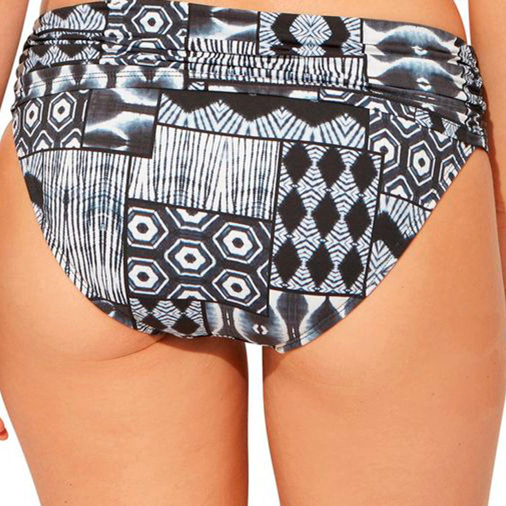 Bleu Rod Beattie Women's Island Time Navy Sarong Hipster Bottom