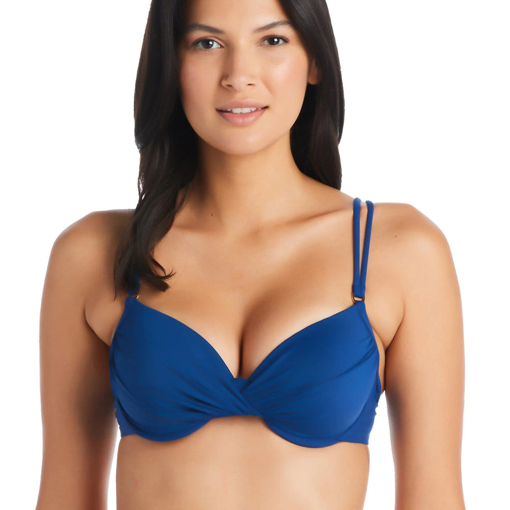 Bleu Rod Beattie Kore Ots Underwire Bikini Top Navy